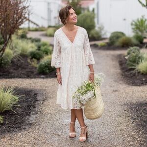 Astrid Harvest Cream Lace Dress